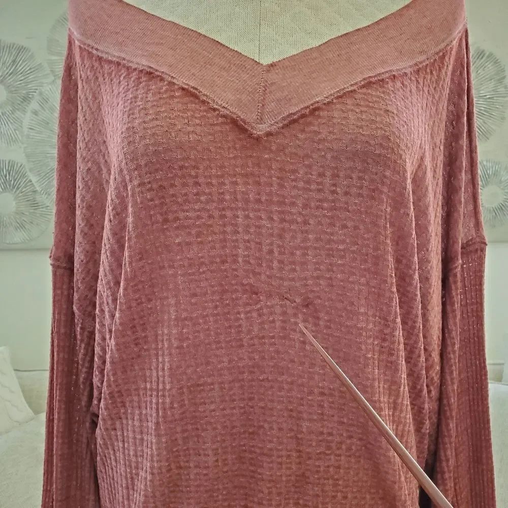 Free People South Side Thermal Top size Medium in Cinnamon Rust - Picture 11 of 11